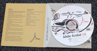 Vintage Adobe Acrobat MacIntosh Version 3.  0 for MAC OS 7.  1.  2 for PDF documents 2