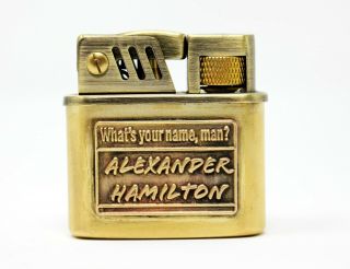 Alexander Hamilton Lighter Solid Brass Musical Zippo Flints