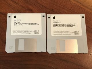 Apple Mac Os 7.  6 Disks Tools For Macs With 68k,  68020,  68030,  68040 Processors