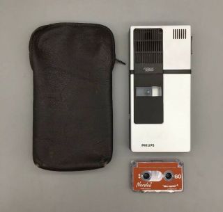 Philips Pocket Memo 0195/16 Lfh 0195 Mini Cassette Recorder Dictaphone Vintage