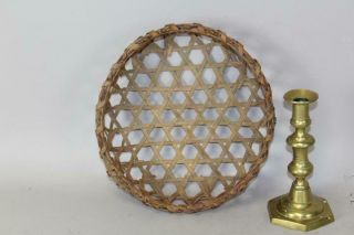 A Rare 19th C Miniature Shaker Style Cheese Basket In Untouched Surface