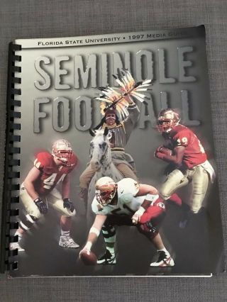 1997 Florida State Football Media Guide Bobby Bowden