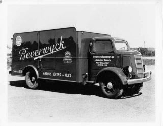 1935 Mack Box Truck Press Photo 0121 - Beverwyck Famous Beers And Ales