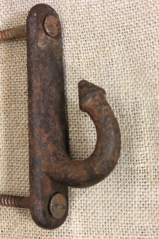 Old Barn Hook Coat Hand Towel Plant Hanger Hay Loft Chain Rustic Iron Vintage