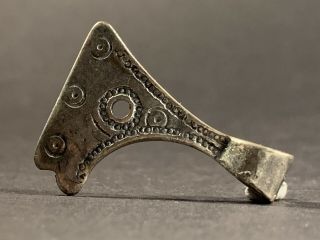High Detail Ancient Viking Norse Silver Bearded Axe Pendant Circa 750 - 1000 Ad