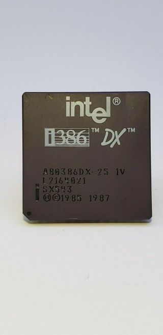 Intel I386 Dx Cpu - Vintage Processor