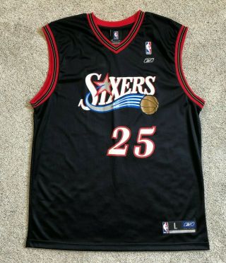 Vintage 90s Philadelphia 76ers Sixers Marc Jackson Basketball Jersey Size Large