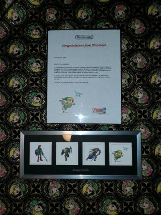 Legend Of Zelda Hand Scribed Art Print Sales Reward