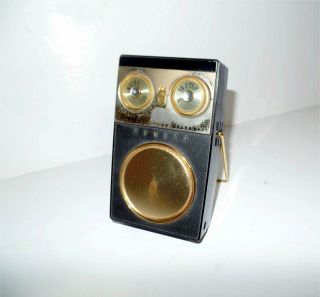 Zenith Royal 500e Transistor Vintage Black Radio 50’s