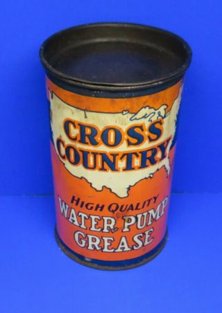 Vintage Auto Cross Country Water Pump Grease Can Sears Roebuck