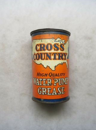 Vintage Auto Cross Country Water Pump Grease Can Sears Roebuck 2