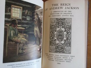 Old REIGN OF ANDREW JACKSON Book FRONTIER FLORIDA CREEK INDIAN WAR SOUTH BANKS, 2