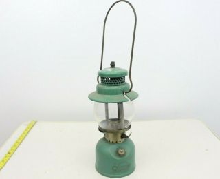 1946 Coleman 242b " Sport - Lite " Lantern Lamp Sea Foam Green Gas Camping Light