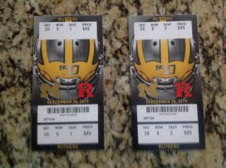 1 Michigan Wolverines V.  S Rutgers Ticket Stub Sept.  28,  2019