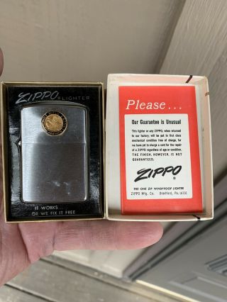 Vintage 1970s? National Rifle Association Zippo (nra) With Box