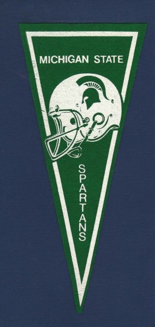Michigan State Spartans College Football Vintage Mini Banner Felt Pennant - Rare