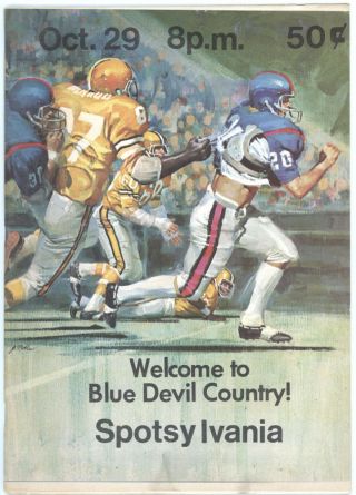 Vtg 1976 Spotsylvania Vs.  Varina High School Virginia,  Va.  Football Program