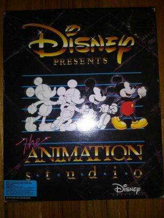 Disney Presents The Animation Studio - Vintage Dos Windows Ibm Pc Software 3.  5
