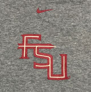 Nike Team Florida State Seminoles Football Ringer Tee Shirt Mens Size Medium 3