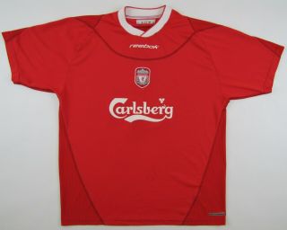 Fc Liverpool 2002 - 04 2004 Red Reebok Jersey Shirt Camiseta Vintage Large L
