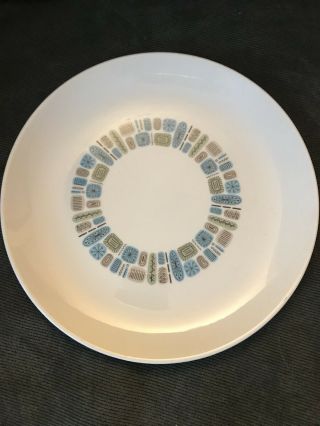 1 Eames Era Mid Century Modern 10 " Plate Dura - Gloss Temporama Canonsburg Pottery