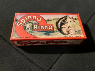 Spinno Minno Lure Pecos River Uniline RARE COLOR VINTAGE STOCK 2