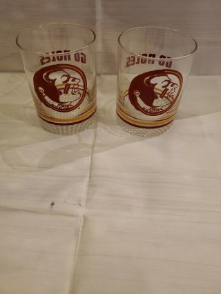 Florida State Seminoles Vintage Ncaa Whiskey Drinking Glass Scotch Cup