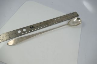 Fine Sterling Silver Bar Spoon A&c Hand Wrought By Gw&d Ca - 1900 No Monos Guc