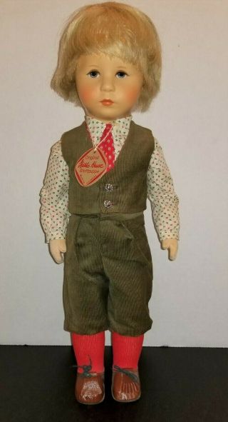 Kathe Kruse Boy Doll Daniel 47h/19 " 1981 - 82 Germany Orig Box,  Hang Tag