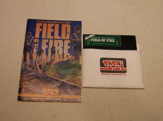 Rare Field Of Fire By Strategic Simulations,  Inc.  For Atari 400/800