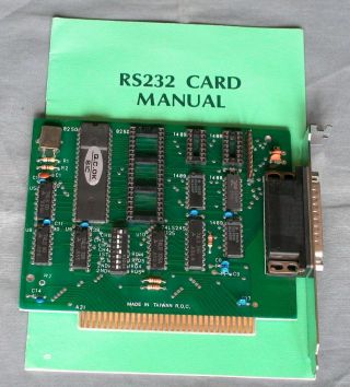 8 - Bit Rs - 232 Serial Card For Ibm Pc/xt And Compatibles,