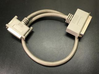 Db25 To C50 Scsi Cable 18 " (45cm) M/m Vintage Apple Macintosh Centronics 50 - Pin