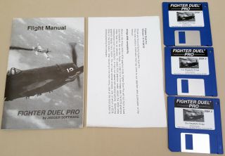 Fighter Duel Pro ©1992 Jaegersoftware Game For Commodore Amiga 500 600 1200 4000