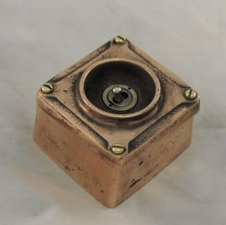 Copper Vintage Industrial 1 Gang Light Switch - Bs En Approved