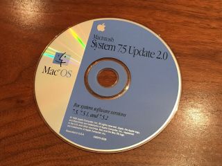 Macintosh System 7.  5 Update 2.  0 Cd (for 7.  5,  7.  5.  1 & 7.  5.  2)