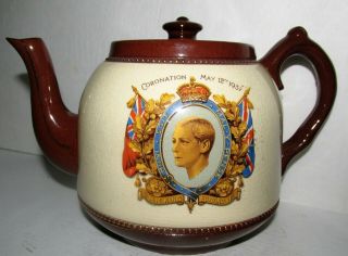 Coronation King Edward Viii May 1937 Fireproof Tea Pot The Coronation That Wasnt