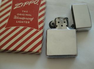 Vintage 1961 Grumman Town & Country Zippo Lighter in Candy Striped Box 3