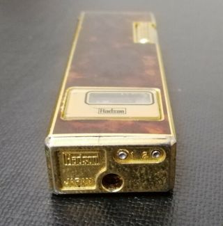 Vintage Hadson Lighter Gas Gold 3000 Produced 1970 