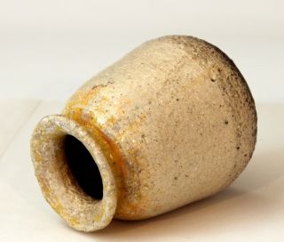 Studio Pottery Weed Pot Vintage Textured Grainy Bottle Art Flambe Vase Signed