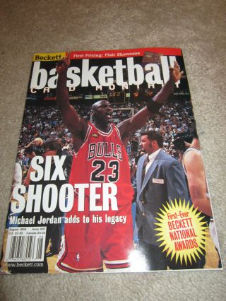 Michael Jordan 1998 Beckett Sports Chicago Bulls Program Basketball Nba23 Champs