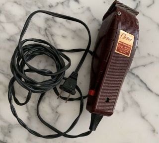 Oster Model 6560 Series A Vintage Home Electric Hair Clippers Usa Made