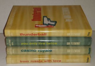 Vtg Set Of 4 James Bond Bce - Thunderball,  Casino Royale,  From Russia,  Live Twice