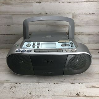 Vintage Sony Cfd - S01 Am Fm Radio Cd Cassette Boombox 14 " Great