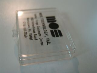 MOS Technology CPU Sample Plastic Container Display Case NOS 6502/6522/6532 2