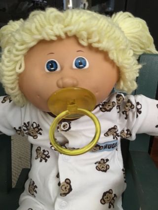 Cabbage Patch Doll Vintage Blonde Hair Blue Eyes