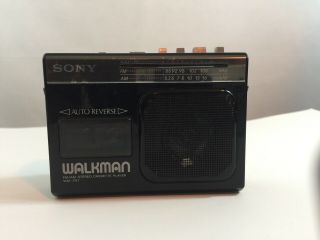 Vtg Sony Walkman Fm / Am Stereo Cassette Player Model Wm - F57