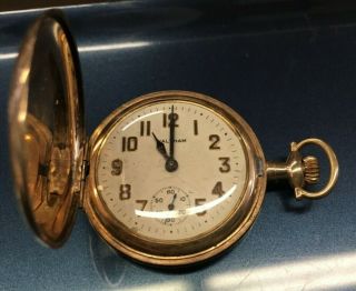 1926 Waltham 3/0sz Gold Filled Pocket Watch Running Model 1907