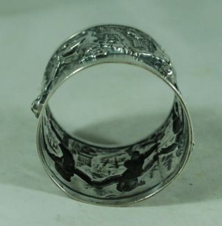 Victorian Silver Cherub Napkin Ring A & J Zimmerman Birmingham 1890 29g DZX008 3