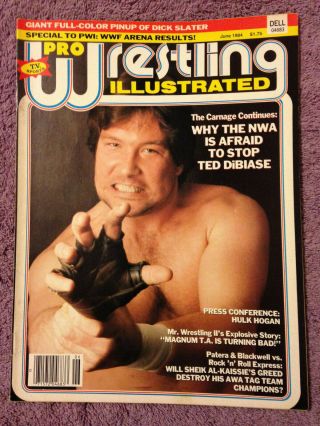 Pro Wrestling Illustrated June 1984,  Ted Dibiase,  Hulk Hogan,  Magnum T.  A.