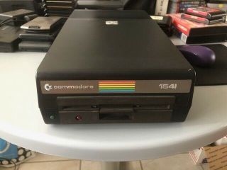 Black Commodore 1541 Single Floppy Disk Drive For C64,  No Cords